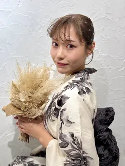 👘 浴衣着付け(リボン帯)＋ヘアセット🎇