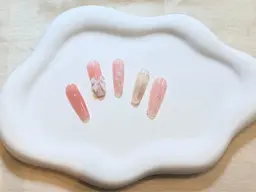 【研修モデル】 Handチップ長さだし定額デザイン★ジェルオフ+550円