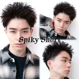 【1日1名月限定🔥】メンズカット+最新トリートメント✂️ センターパート・スパイキーショートなど人気スタイル対応!