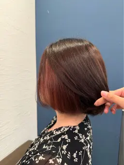 【ブリーチメニュー💕】インナー、毛先ブリーチ&カラー🫧🍒