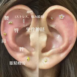 【現金だとお🉐】耳ツボジュエリー(片耳6.7粒まで/両耳14粒まで)👂🏻カウンセリング、耳診断、シール貼り付け✨