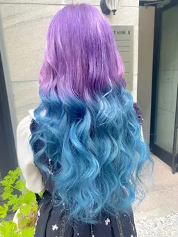 グラデーションカラー（ケアブリーチ）＋カラー＋カット¥16000