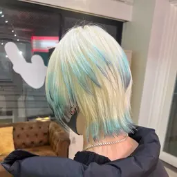 【🎀デザインカラー🎀】エンドカラー🔮(ブリーチ込)＋選べるトリートメント💎