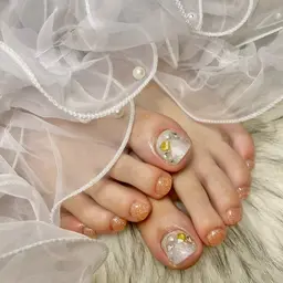 【フット】🌟親指アートコース🦄《オフなし》🍐