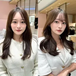 【期間限定🉐】似合わせカット➕透明感カラー➕1stepトリートメント➕コテ巻き♡