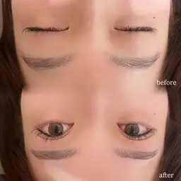 眉毛WAX🌼間引き、メイク付き