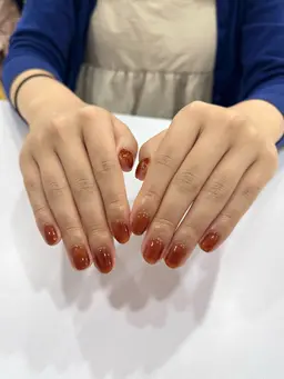 ソフトジェルオフなし ラメグラデーションのワンカラー