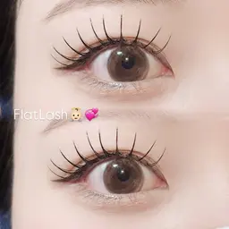 【🎀3~5日限定】マツエクモデル《フラットラッシュ👀》⚠️注意事項必須