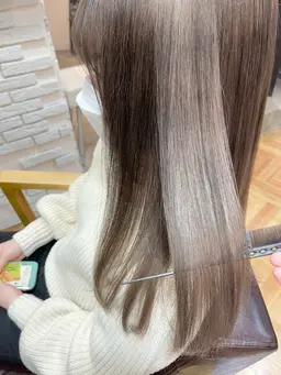 【🪼透明感抜群カラー🪼】カット+ダメージレスカラー+3ステップTr+コテ巻き