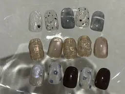 【オフあり】ニュアンス　60min やり放題！持ち込みアート◎パラジェル/フィルイン