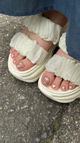 [フットオフあり] お持ち込みニュアンスデザイン/ワンカラーベース施術不可