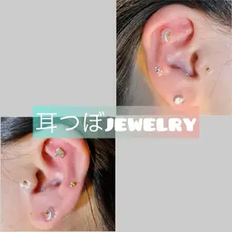 耳つぼジュエリー💎片耳5個、両耳合わせて10個まで🌟