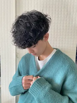メンズ人気NO.1🥀毎日のスタイリングを簡単に✨🥀メンズカット+パーマ