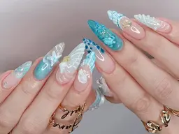 激安🔥🔥🌸チップスカルプ最高級アートやり放題✨⚠️3D、キャラクター、痛いネイル除く（Mサイズまで)¥13980