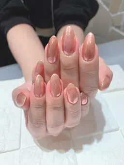 ミラーネイル2色グラデ ジェルネイル  色追加ok