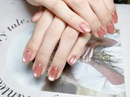 💅🌸（チップ長さ出し）マグネット🧲（オフなし）&ブラッシユワンカラ