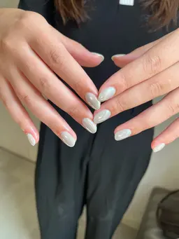 【hand】オフなしミラーネイルorオーロラネイル✨