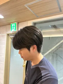 【韓国風】メンズカット+ダウンパーマ
