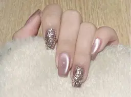 【期間限定】韓国風キラキラネイル