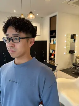 ツイストスパイラルパーマ+メンズカット+3stepトリートメント