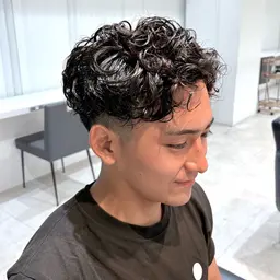 men'sカット➕襟足ダウンパーマ🎸✨