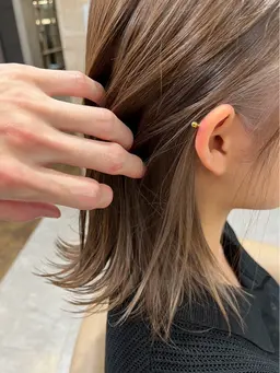 💜ワンポイントブリーチ➕カラー💜
