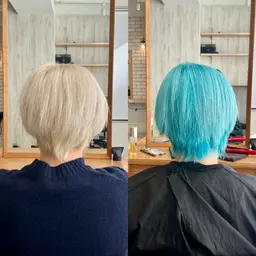 【全頭】ブリーチ＋透明感カラー💛💜