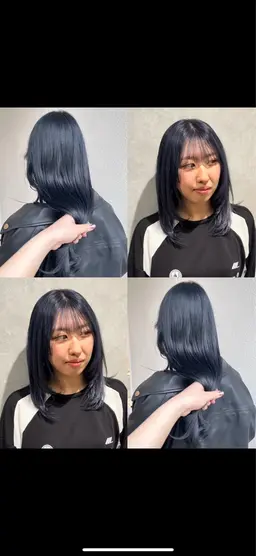 【透明感抜群💎】ブルベさん向けブリーチで作るブルーカラー🫐