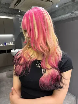 🌈デザインカラーなんでもやります🌈ブリーチデザインカラー＋トリートメント