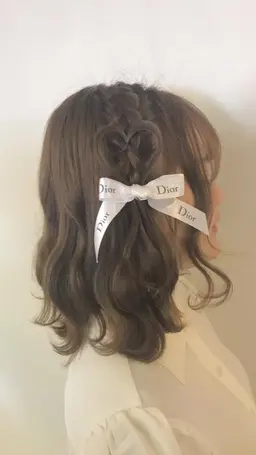 ☪︎🎀ヘアアレンジ+前髪カット𓈒𓏸🎀☁️