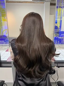 白髪染めワンカラー🩵