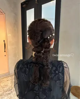 【お呼ばれヘアアレンジ🎀】当店タブレットから選べる4000円コース✨