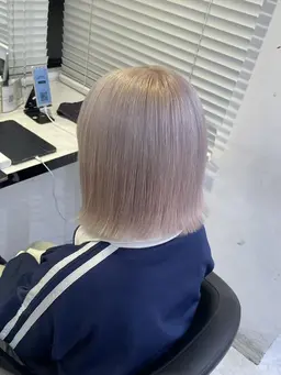 【🌷ダメージを抑えたハイトーンに♡🌷】ケアブリーチトリプルカラー(ケアブリーチ2回＋ワンカラー)