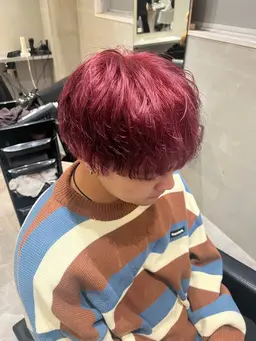 🔮メンズカット➕カラー➕髪質改善ウルトワトリートメント🔮【ダークブラウン、ブルーブラック、髪質改善、艶髪】