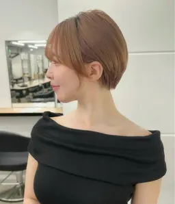 【10月限定クーポン🌿】ナチュラルな雰囲気に🌿丸みとラインのあるボブカット✖️ワンカラー✖️髪質改善Tr🌿