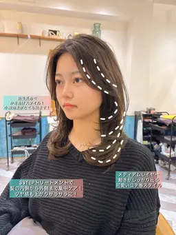 🎉当日予約大歓迎🎉《ご新規様オススメ!》【⭐️似合わせカット+🫧うる艶カラー+1stepトリートメント】