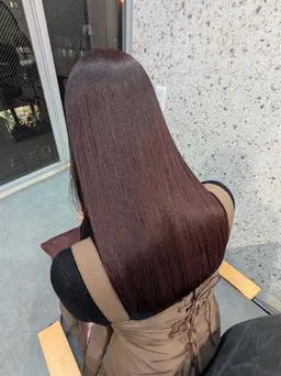 [ブリーチ毛でも艶髪に]美髪縮毛矯正+髪質改善トリートメント¥24000