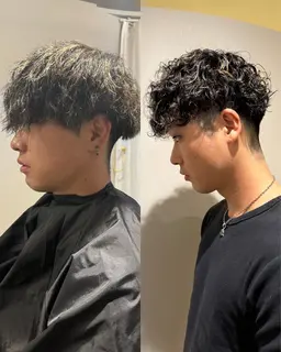 男性限定SNS顔出しできる方のみ　カット＋パーマ