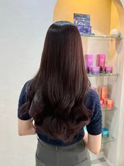 【お出かけ前に】韓国風コテ巻き仕上げヘアセット