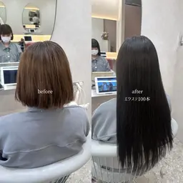 【🎀人気No,1🎀】カラー+エクステ🌟お得なクーポン👱🏻‍♀️🤍（70本料金)3stepTR付🪄︎︎