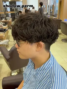 メンズ人気メニュー‼️カット➕パーマ【🌀シャドウパーマ🌀】➕トリートメント
