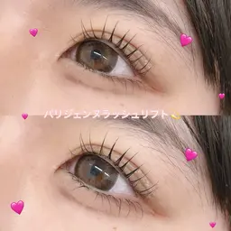 ✨ご新規様限定✨次世代まつ毛パーマ🍑🫧【パリジェンヌラッシュリフト🎀】根元から立ち上げストレートデザイン✨