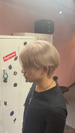 💘メンズホワイトブリーチ+フルカラー💘