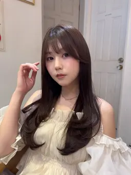 【🌈カット+うる艶カラー＋1stepトリートメント✨】ご新規様限定クーポン超音波アイロン付😊お得に綺麗にできます！