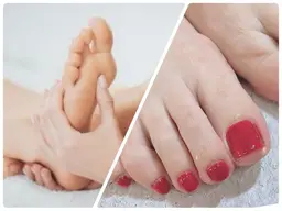 【Foot】キレイな足元に！ワンカラー＆かかとツルツル足裏角質ケア（オフあり）
