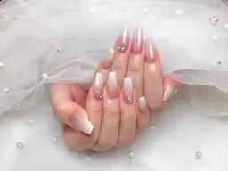 自爪カラーグラデーション