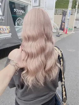 【🤎色っぽミルクティー系限定🧸】ダブルカラー(ケアブリーチ)➕トリートメント🩰