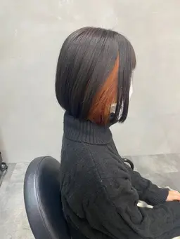 【さり気なくお洒落☆】カット＋インナーブリーチ＋カラ+マイクロバブル￥12000