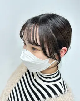 結んでいてもおろしていても可愛い似合わせ前髪カット🩰🫧