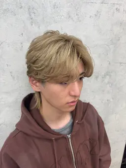 メンズ ブリーチ+カラー